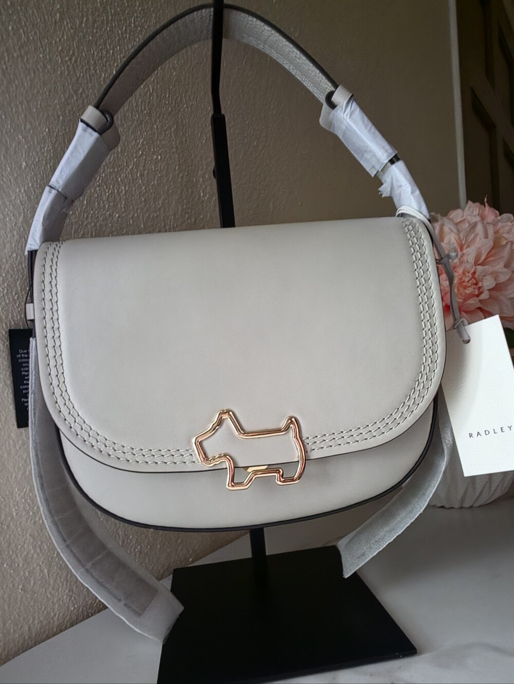 Radley London Keswick Mews Medium Leather Flapover Shoulder Bag NWT Shell